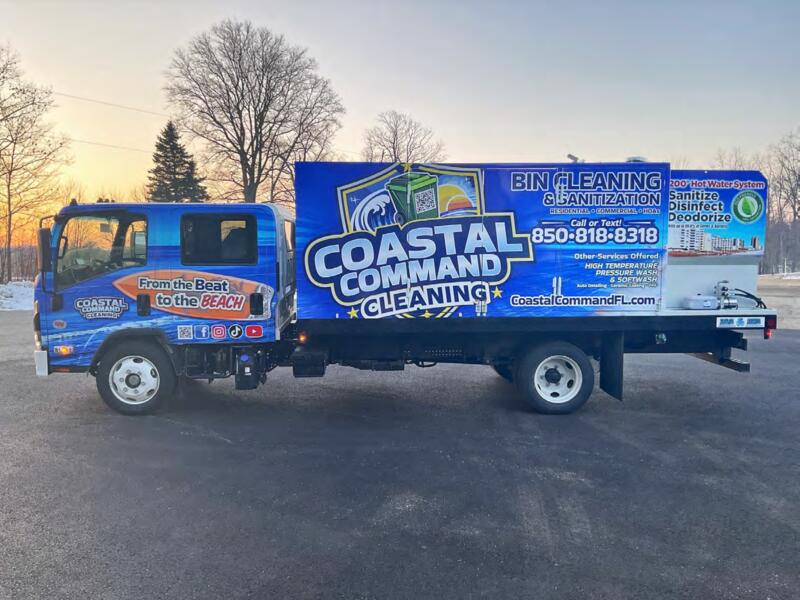 Coastal Command cleaning truck - full branded service vehicle